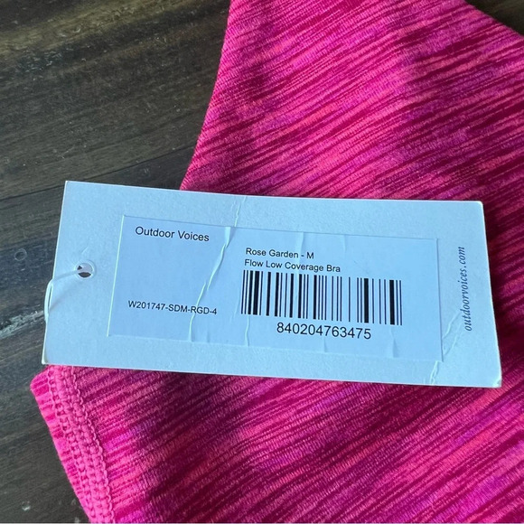 Outdoor Voices Rose Garden Flow Low Coverage Bra - Picture 6 of 6